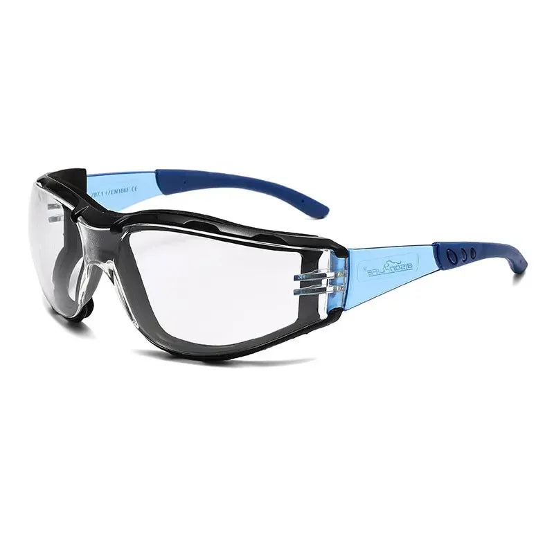 Sponge Sealed Safety Goggles Fashion Clear Plain Lens Protective Glasses Industrial Labor Anti-dust Eyewear Transparent Shield