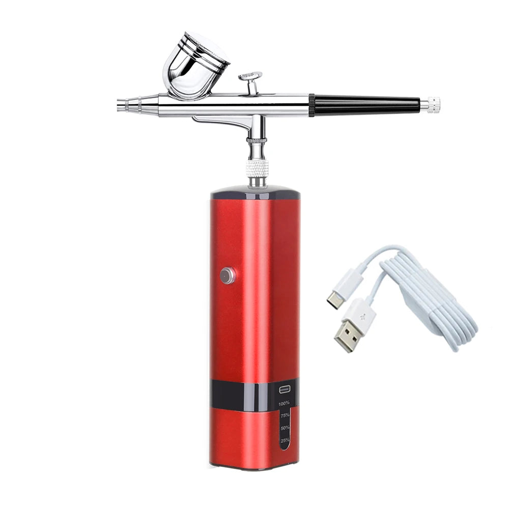 Rechargeable Wireless Cake Decoration Powerful Tools Mini Air Brush Painting Decorating Airbrush Tan Master Compressor Kits