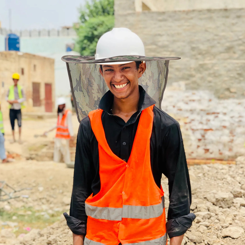 Hard Hat Sun Visor Shade Full Brim Neck Shade Cover for Construction Safety Helmets Detachable Uv Protection Outdoor Work