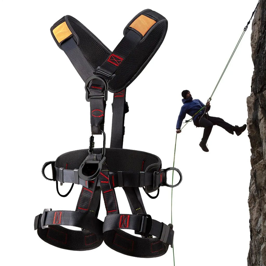 Climbing Harness Adjustable Fall Protection Harness Detachable Fall Harness For Men Tree Climbing Gear Safety Hunting