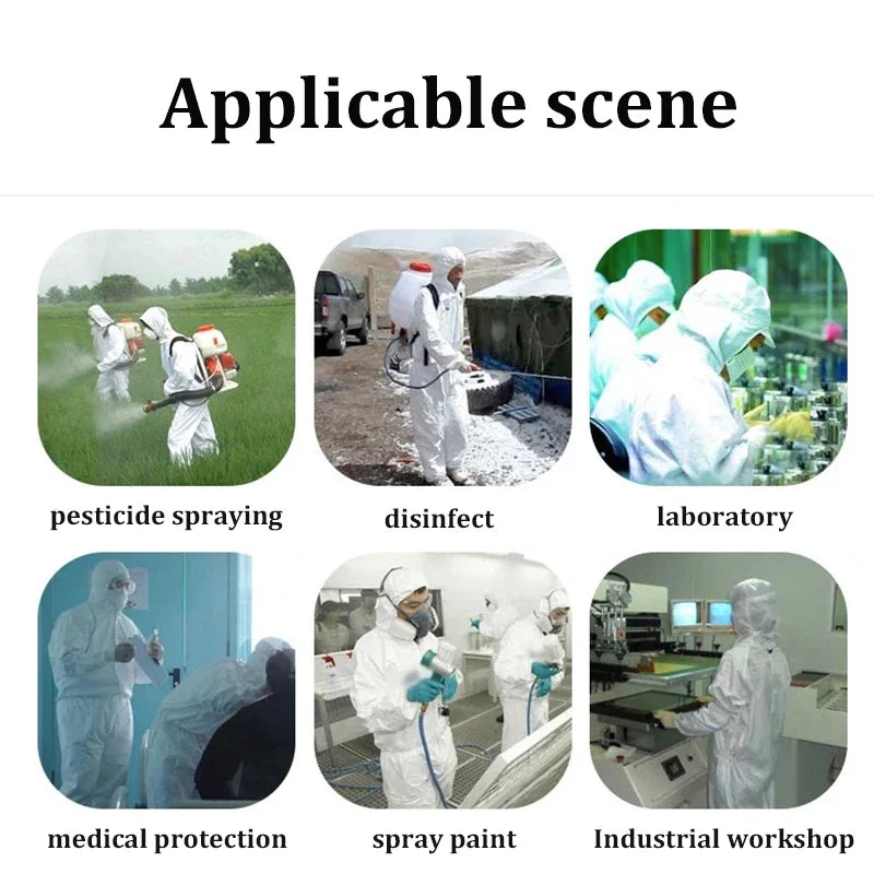 Protective Clothing Hazardous Chemical Liquid Sulfuric Acid And Alkali Resistant Protection One Piece Chemical Work Coverall