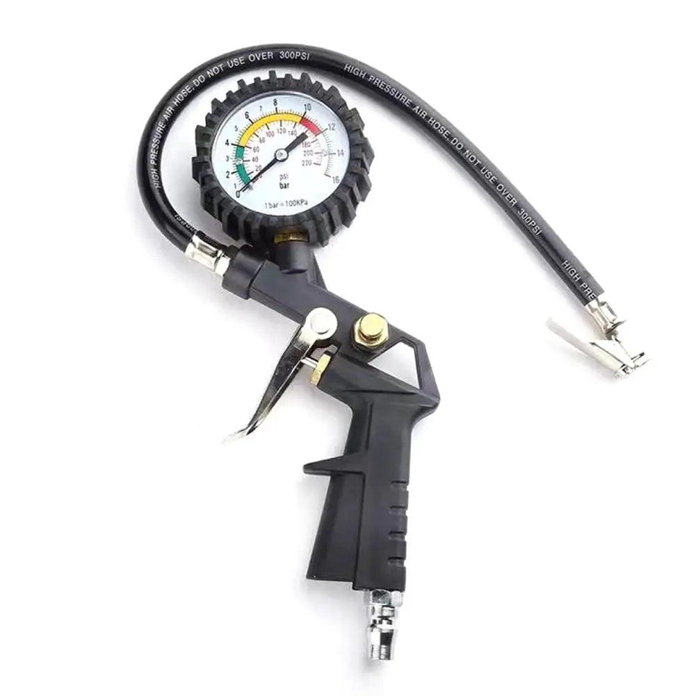 Auto Tire Pressure Gauge Pressure Gun Type For Air Compressor Car Motorcycle SUV Inflator Pump Tire Repair Tool