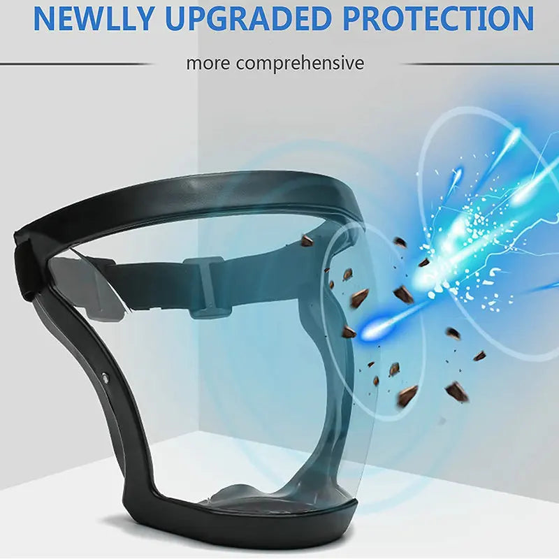 6 Colors Transparent Face Mask Full Face Shield Safety Glasses Eye Protection Windproof Dustproof Anti-splash Kitchen Tool New