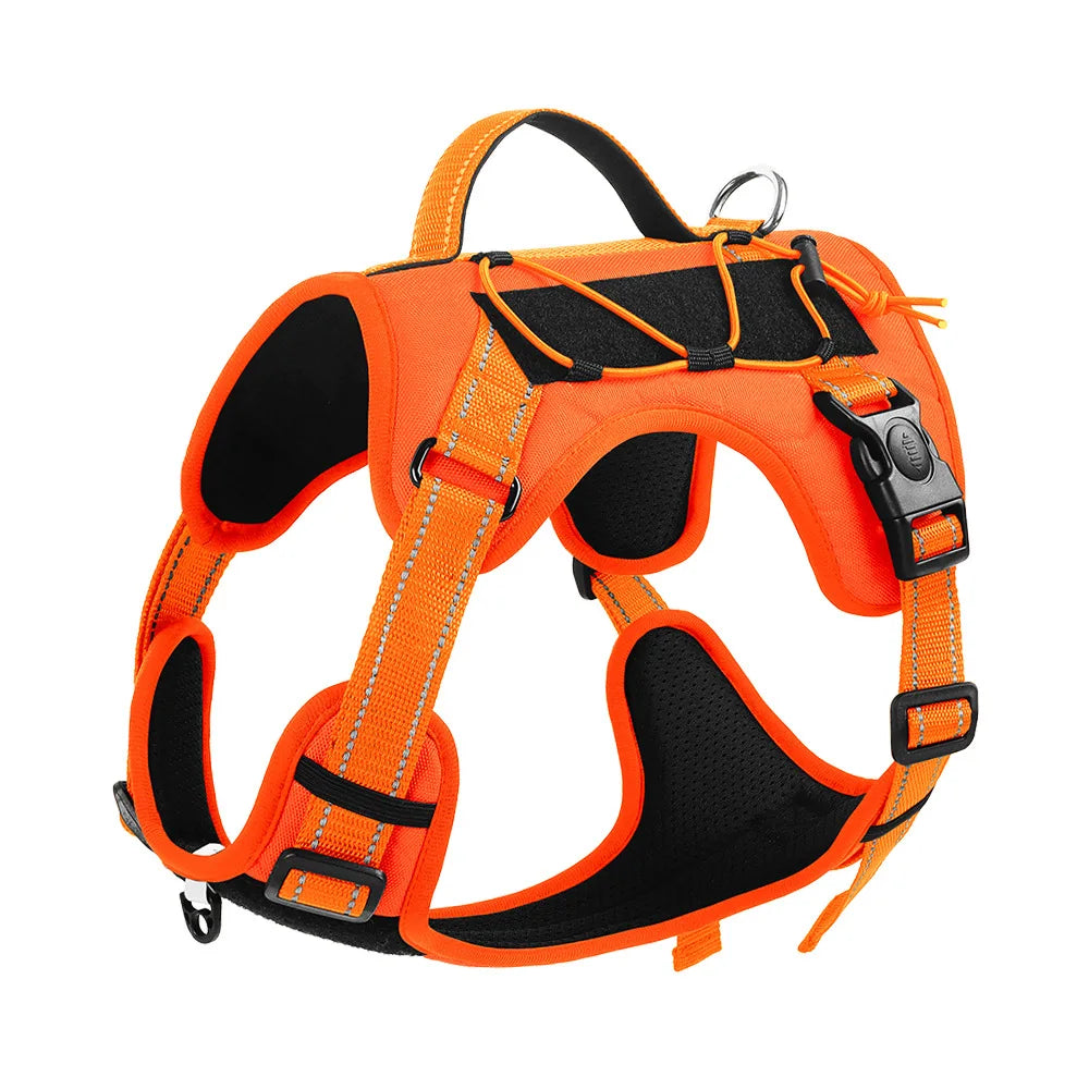 Dog Harnesses Leads Vest Type Pet Harness Large Dog Harness Explosion-proof Reflective Dog Tactical Harness
