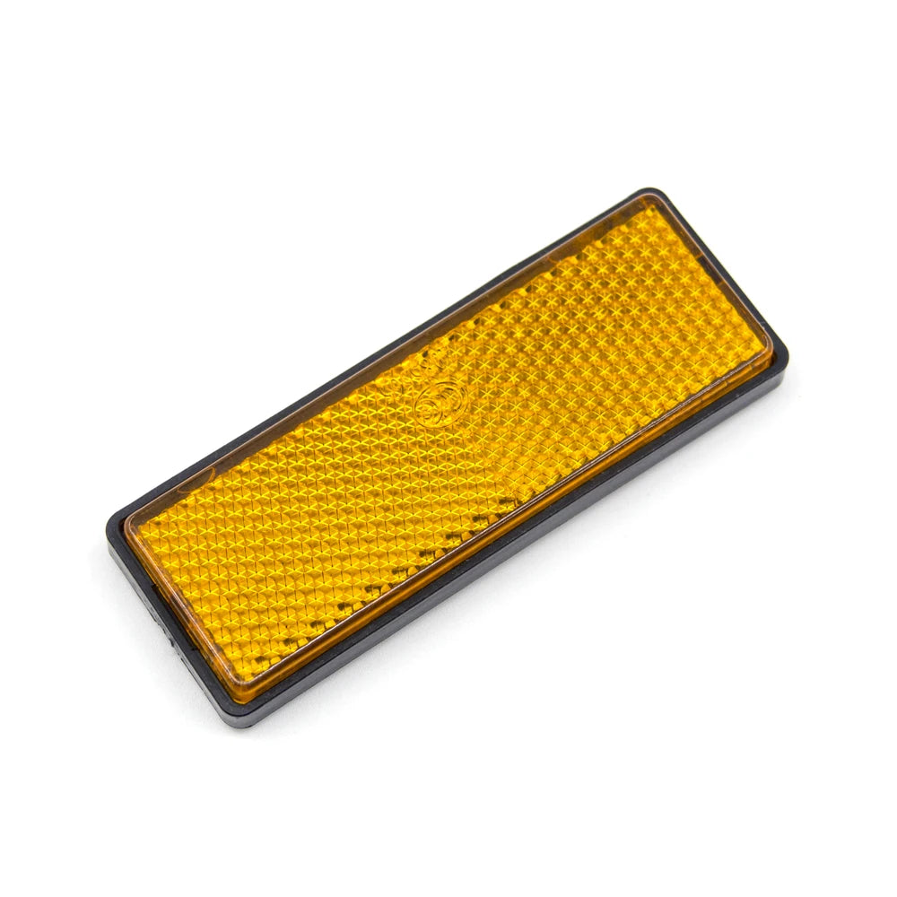 2PCS Self Adhesive Reflector Rectangular Round Safety Mark Signal Strip Position Reflective Car Carriers Trailer Motorcycle Bus