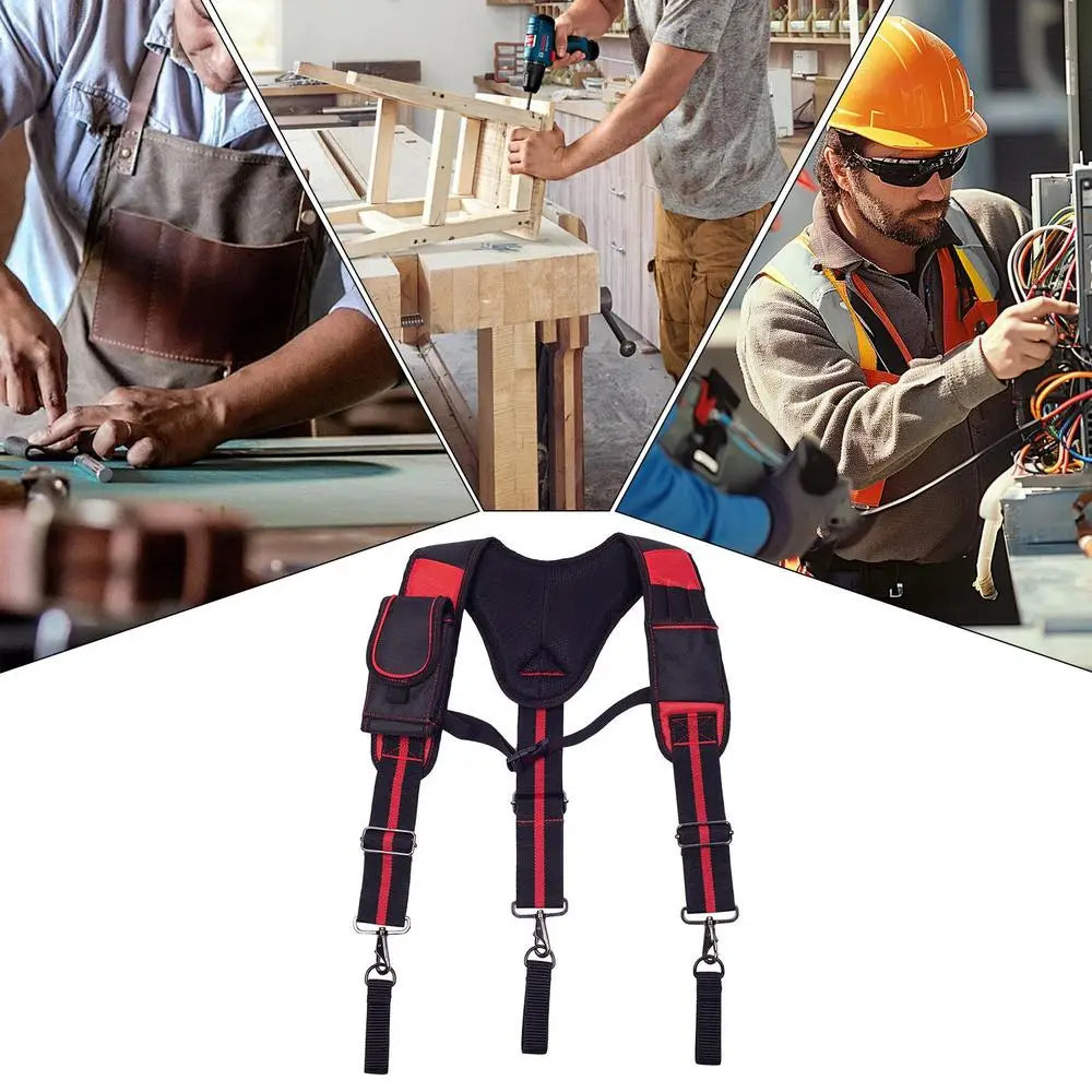 Tool Belt With Suspenders Breathable Construction Harness Tool Storage Work Belt Breathable For Tree Climbing Fire Rescue