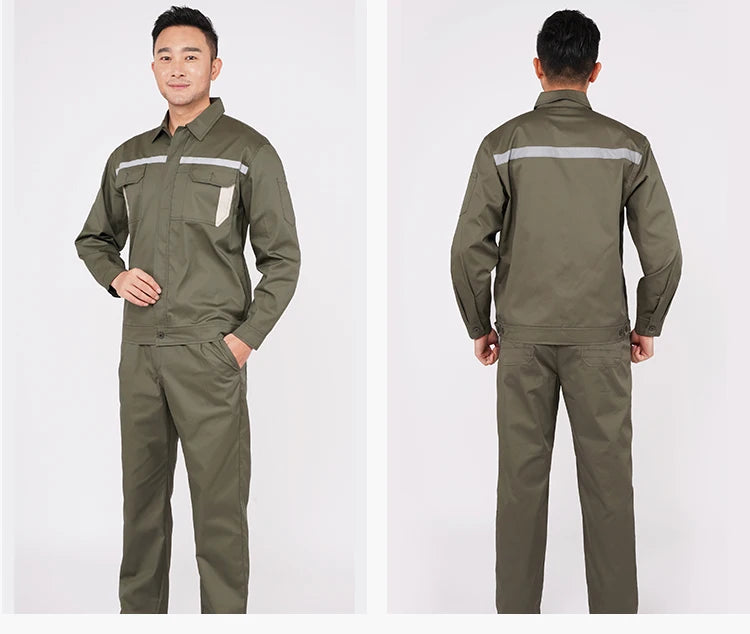 Hi Vis Safety Work Clothing Auto Repairman Working Uniforms Factory Workshop Porter Welder Work Coverall Mens Workwear Plus Size