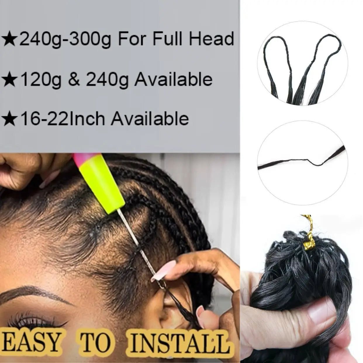 12A Afro Kinky Curly Crochet Human Hair Extensions Knotless Redivided Small Spirals Curly Feather Hair Extensions For Braiding