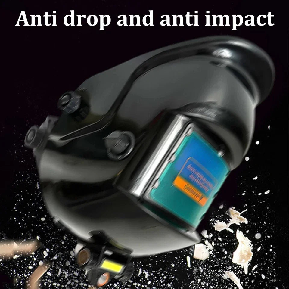 Welding Helmet Solar True Color Auto Darkening Welder Mask Adjustment Large View protective helmet For Arc Weld Grind Cut