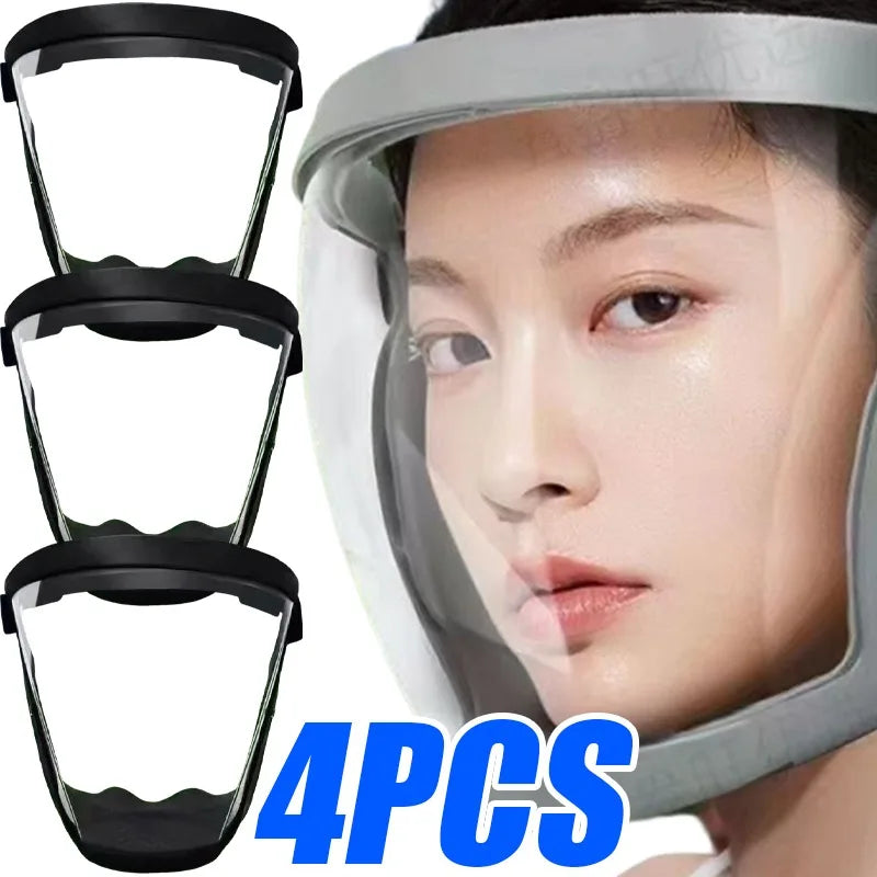 1/4pcs Car Sports Face Shield Windproof Cycling Goggles Full Face Mask Tactical Eye Protection Anti-Splash Transparent Protector