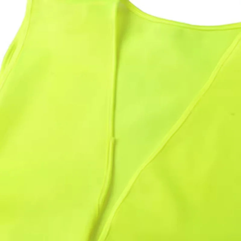 High Visibility Yellow Traffic Safety Reflective Vest Outdoor for Car Use Ideal for Running Cycling and Outdoor Sports 360Degree