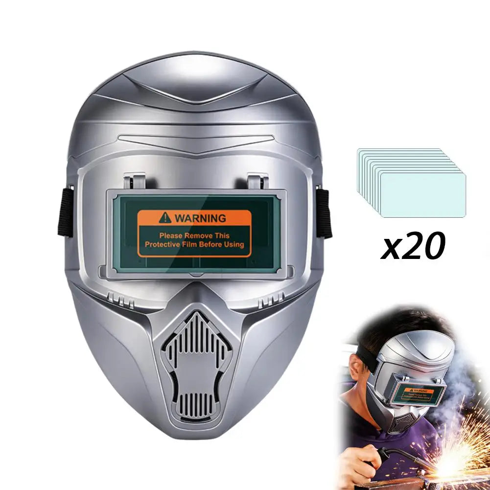 Welding Mask Auto Darkening Welding Helmet With Large Viewing True Color Welding Mask 6 Arc Sensor For Welding Cut Grind Area