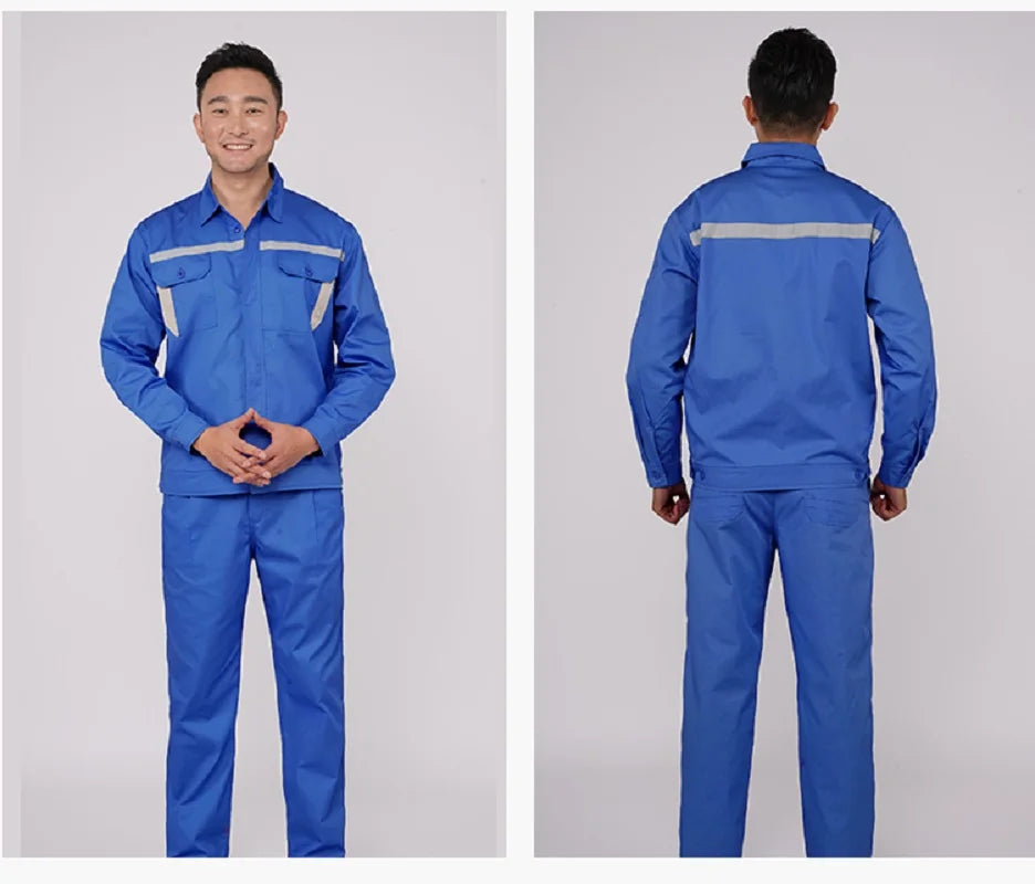 Hi Vis Safety Work Clothing Auto Repairman Working Uniforms Factory Workshop Porter Welder Work Coverall Mens Workwear Plus Size