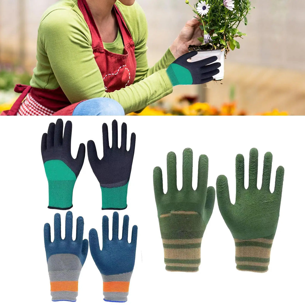 Waterproof Thorn-Proof Gardening Gloves Digging Hand Protection Garden Work Yard Gloves Outdoor Puncture-Resistant Work Tools