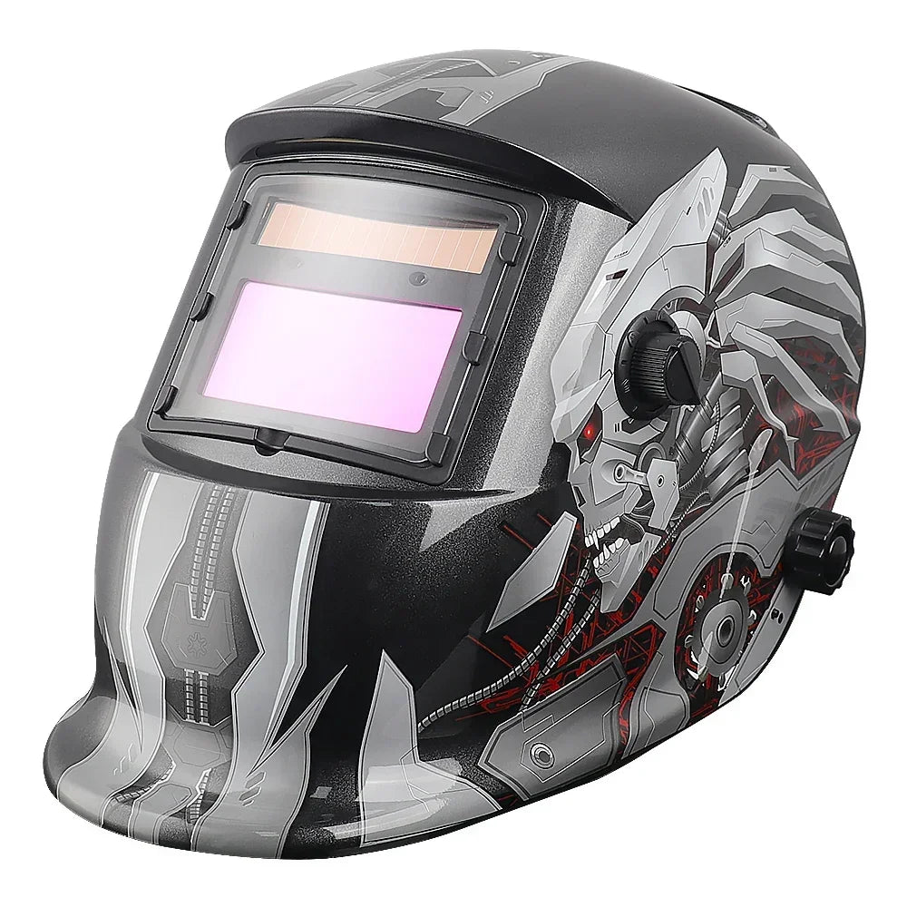 1112 Professional Solar Energy Auto Darkening Welding Helmet Welding MASK Welder TIG MIG Grinding Mask Robot Style
