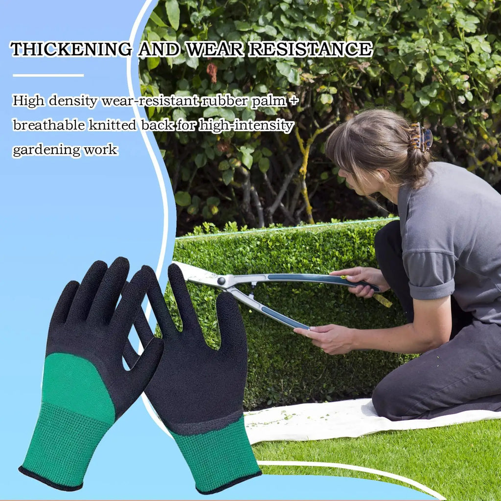 Waterproof Thorn-Proof Gardening Gloves Digging Hand Protection Garden Work Yard Gloves Outdoor Puncture-Resistant Work Tools