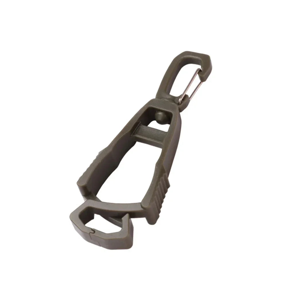 1pc Outdoor Gloves Clip Hanger Multi-purpose Anti-drop Hook Work Gloves Holder Water Bottle Keys Safety Clamp Camping Tools