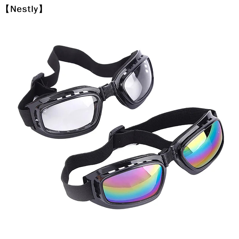 Safety Goggles Motorcycle Glasses Folding Glasses Anti Fog Windproof Sandproof Ski Goggles Off Road Racing Cycling Eyewear〔Nest〕