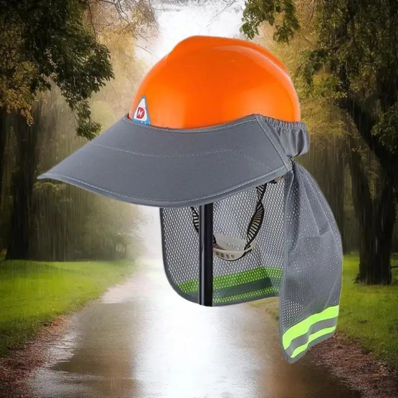 Summer Sun Shade Safety Hard Hat Neck Shield Helmets Reflective Hat Brim Reflective Cap Cover For Construction Workers