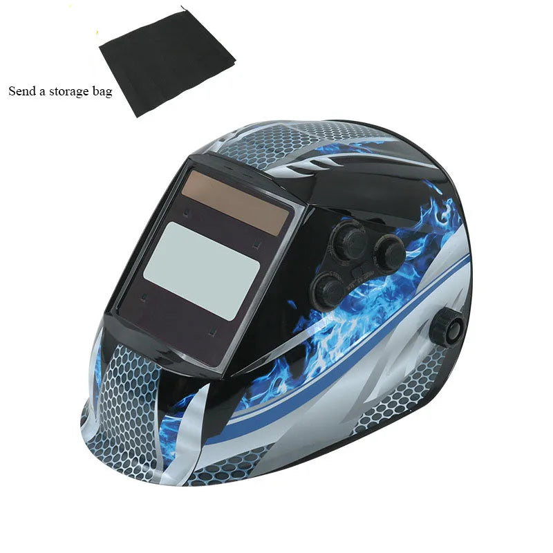 Large View Welder Protect Mask Automatic Dimming Welding Facemask 4 Sensors Solar Cell Powered Grinding Welding Cutting Helmet