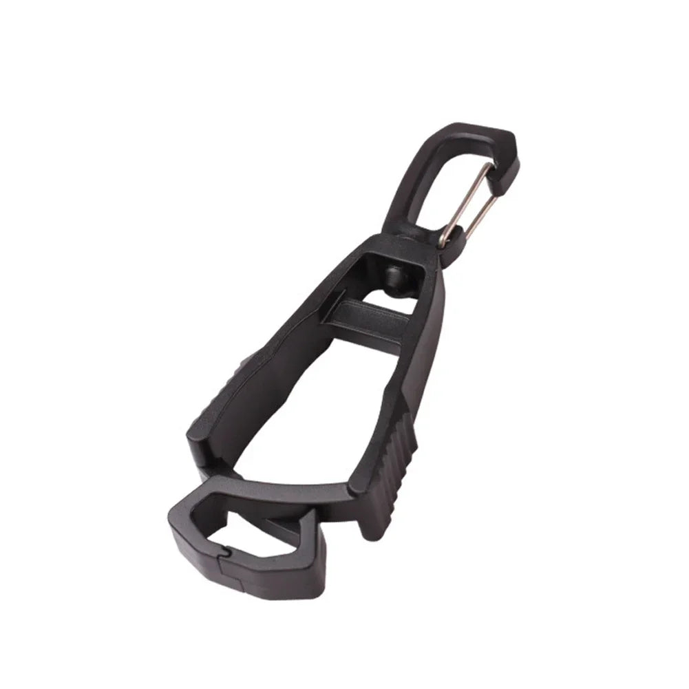 1pc Outdoor Gloves Clip Hanger Multi-purpose Anti-drop Hook Work Gloves Holder Water Bottle Keys Safety Clamp Camping Tools