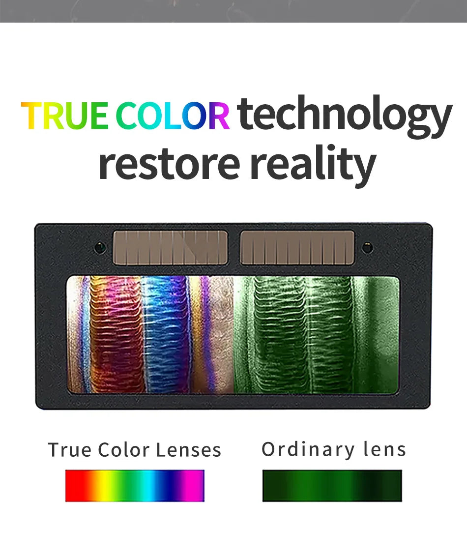 Outside Control Solar Auto Darken True color Welding Glasses Welder Mask Welding Helmet Goggles With Shade eara Din9-Din13