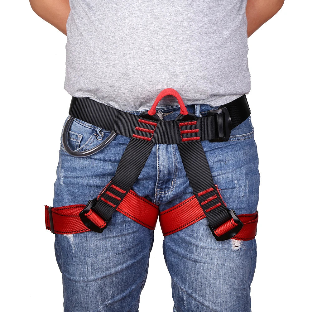 Outdoor Sport Rock Climbing Harness Aerial Survival Waist Half Body Safety Belt