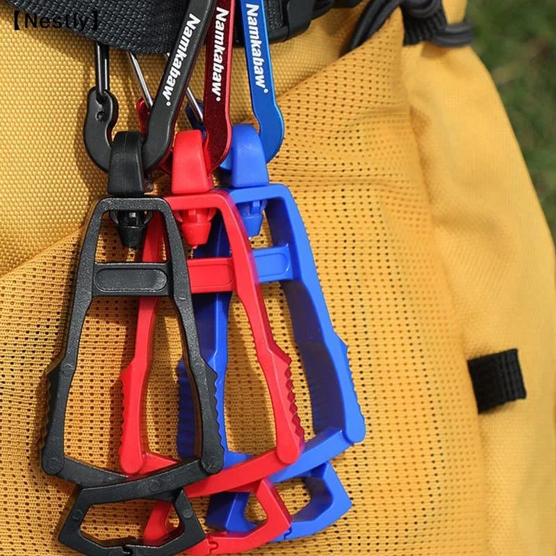 1Pc Outdoor Glove Clip Multi-purpose Anti-drop Hook Work Gloves Holder Clip Keys Safety Clamp Camping Tools〔Nest〕