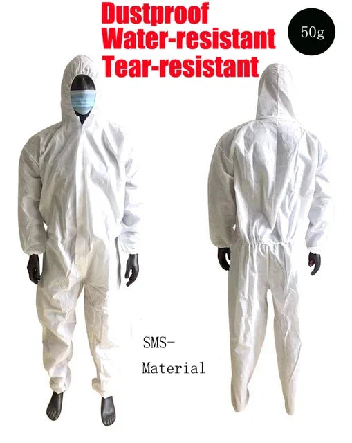 Protective Work Safety Suit Disposable Waterproof Oil-Resistant Clothing Spary Painting Cover All Protection Clothes Coverall