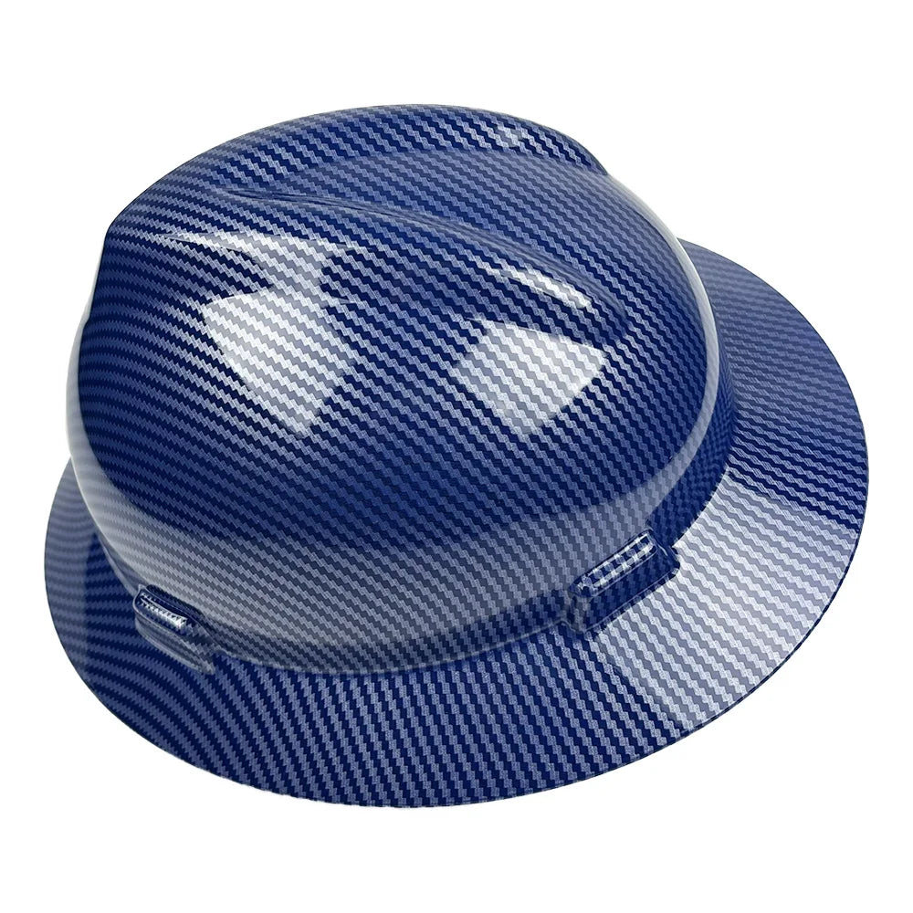 CE Full Brim Hard Hat with 6-Point Suspension HDPE Construction Safety Helmet ANSI Z89.1 Compliant for Site Safety