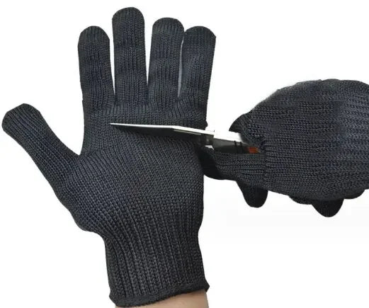 1 Pair Cutproof Protective Gloves Stainless Steel Wire Cut Resistant Bird Training Anti-Bite Work Safety Gloves Level 5 HPPE