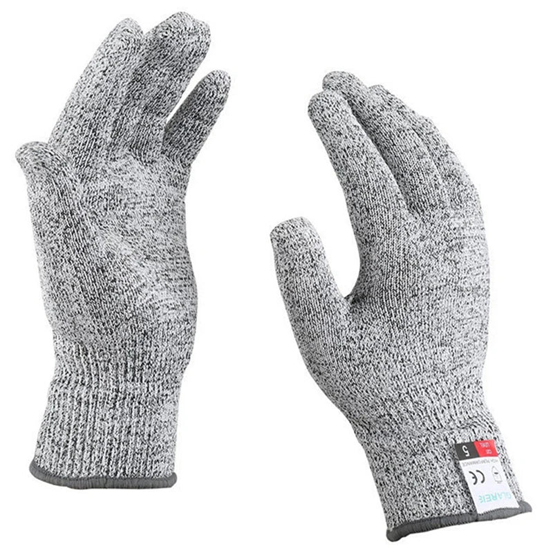 New Anti- Anti-cut Glass Cutting Gloves HPPE Level 5 Safety Anti Cut Gloves High-strength Industry Gardening Multi-Purpose