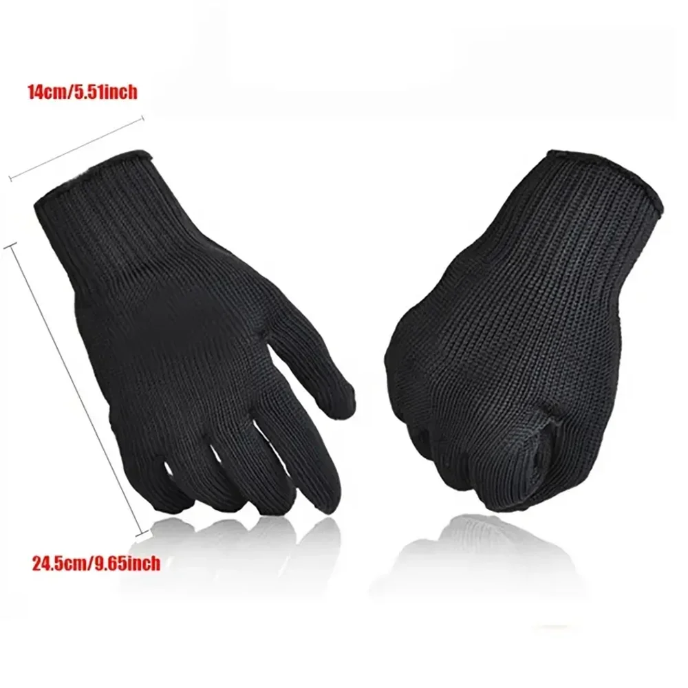 1 Pair Cutproof Protective Gloves Stainless Steel Wire Cut Resistant Bird Training Anti-Bite Work Safety Gloves Level 5 HPPE