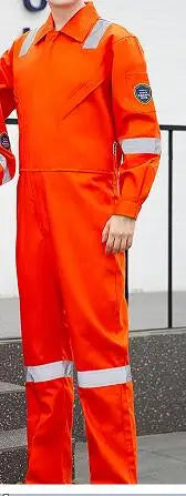 High Temperature Resistant Uniform Anti-static Flame Resistant Coveralls Hi Vis Safe Clothing Cotton Work Overall Welding Suit