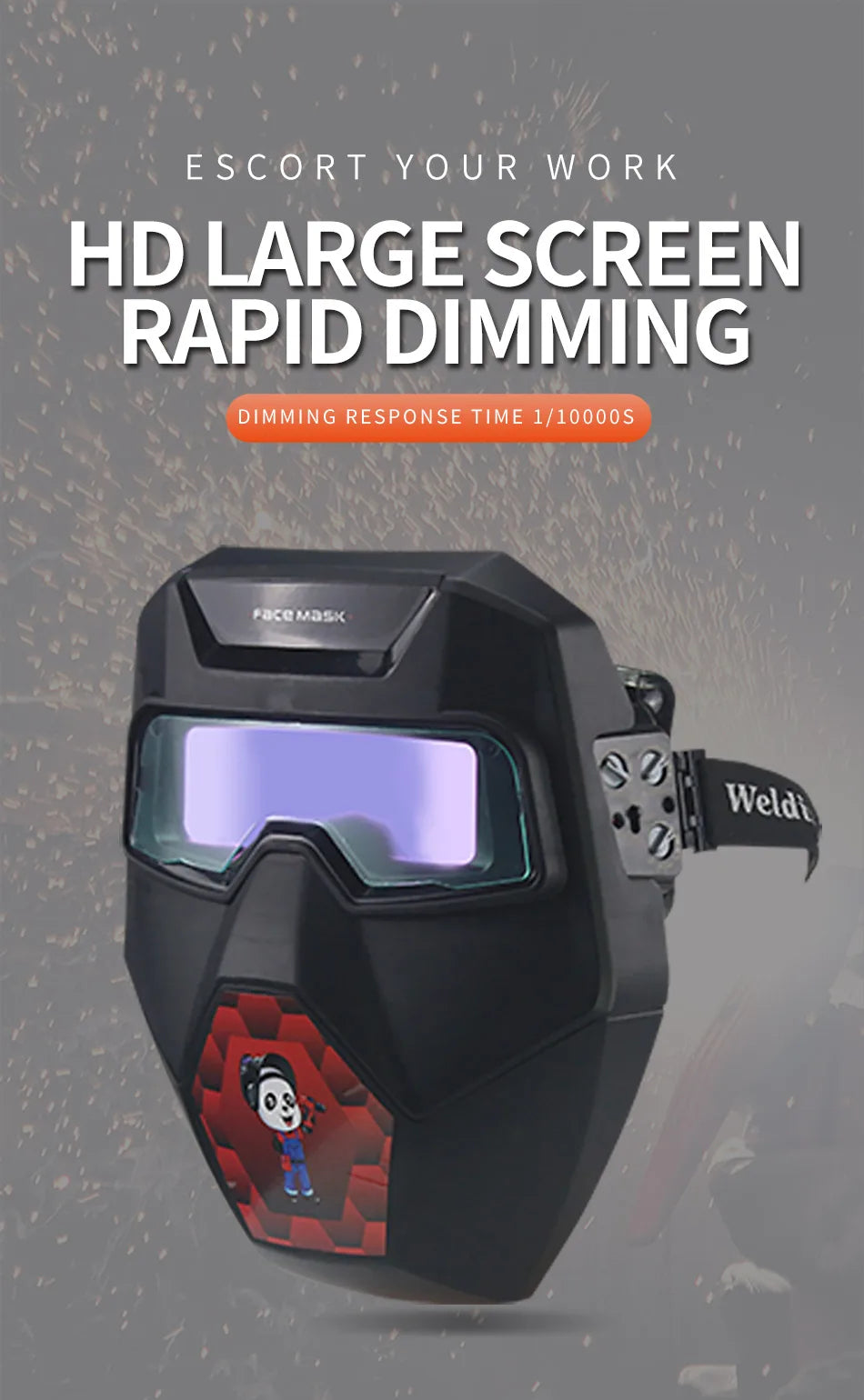 Outside Control Solar Auto Darken True color Welding Glasses Welder Mask Welding Helmet Goggles With Shade eara Din9-Din13