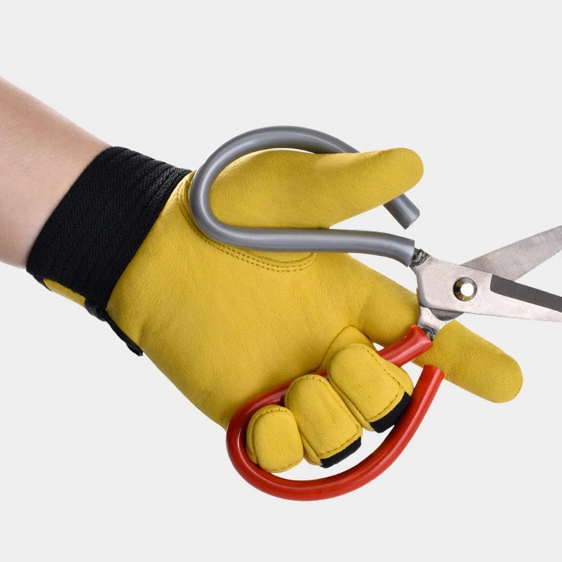1 Pair Safety Work Gloves Builder Gloves Gardening Gloves Light-Duty Mechanic Gloves Imitation Sheepskin for M/L/XL/XXL
