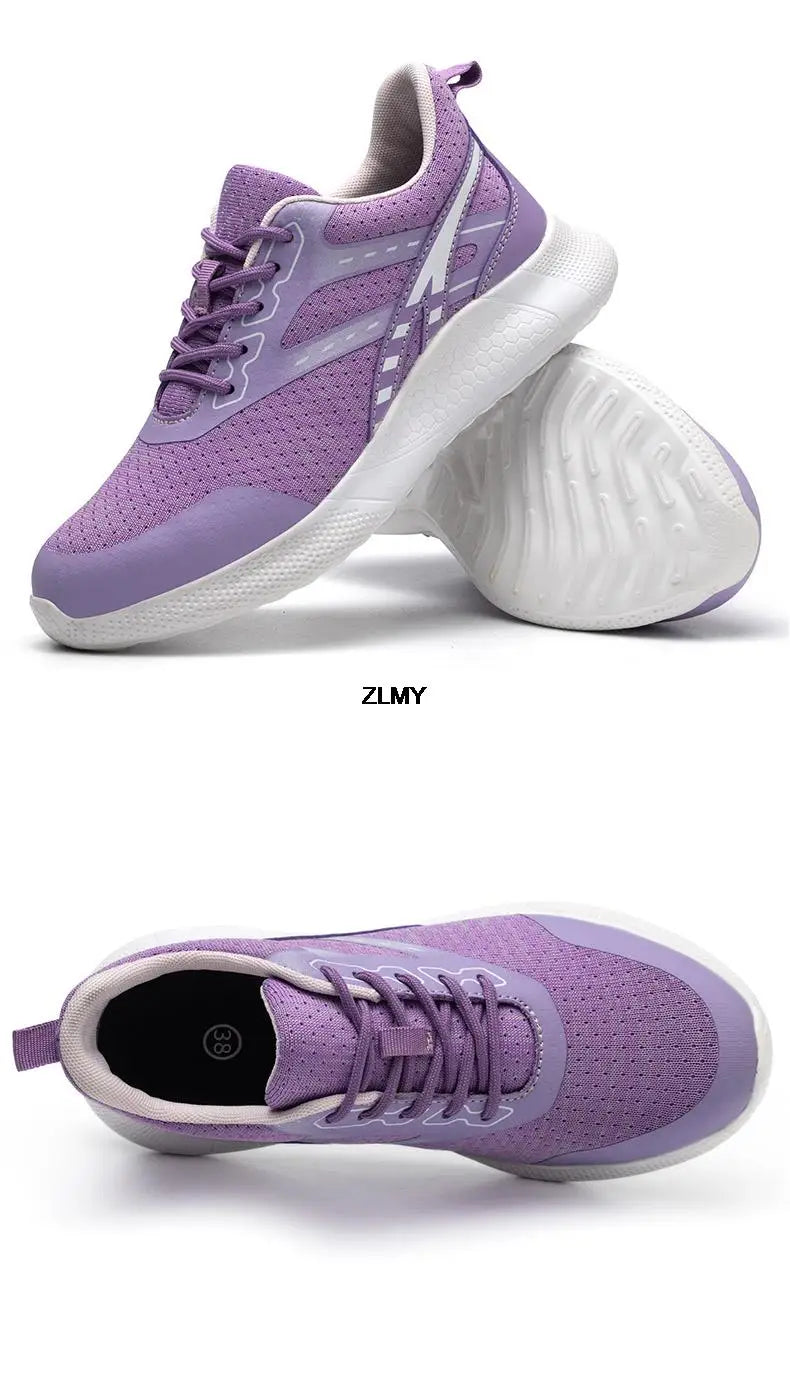 Women Safety Shoes New Steel Toe Work Safety Boots Breathable Working Sneaker Lightweight Sport Work Shoes Woman Boot Industrial