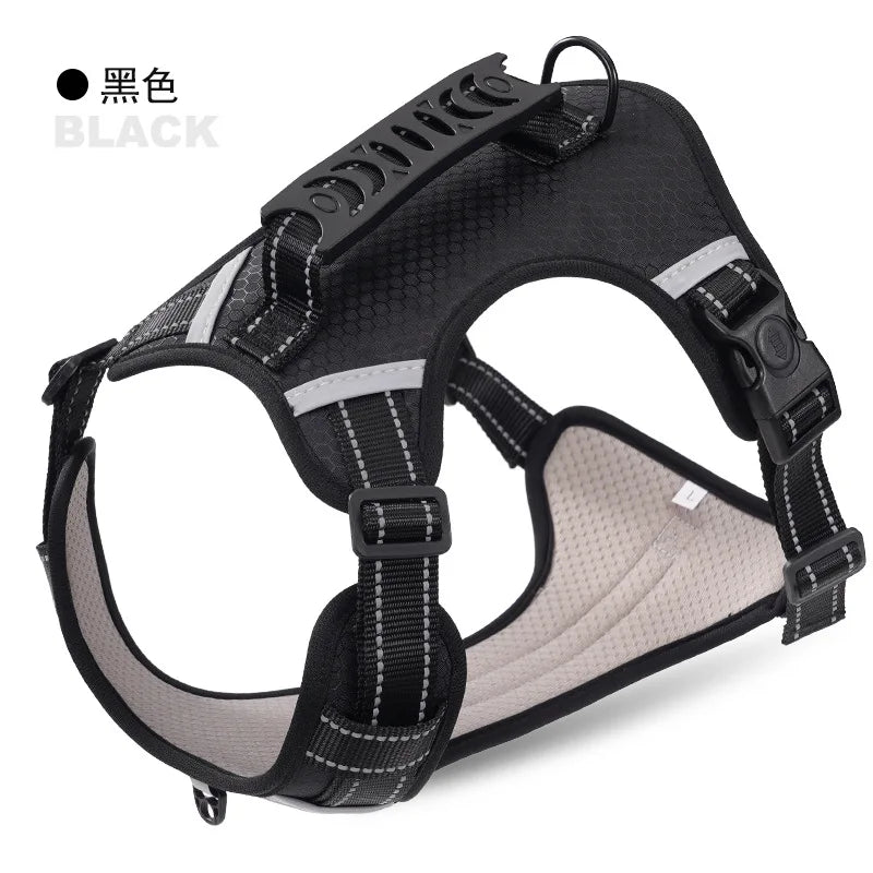 Pet Harnesses Leash Small Medium and Large Dog Vest Type Reflective Explosion-proof Harness