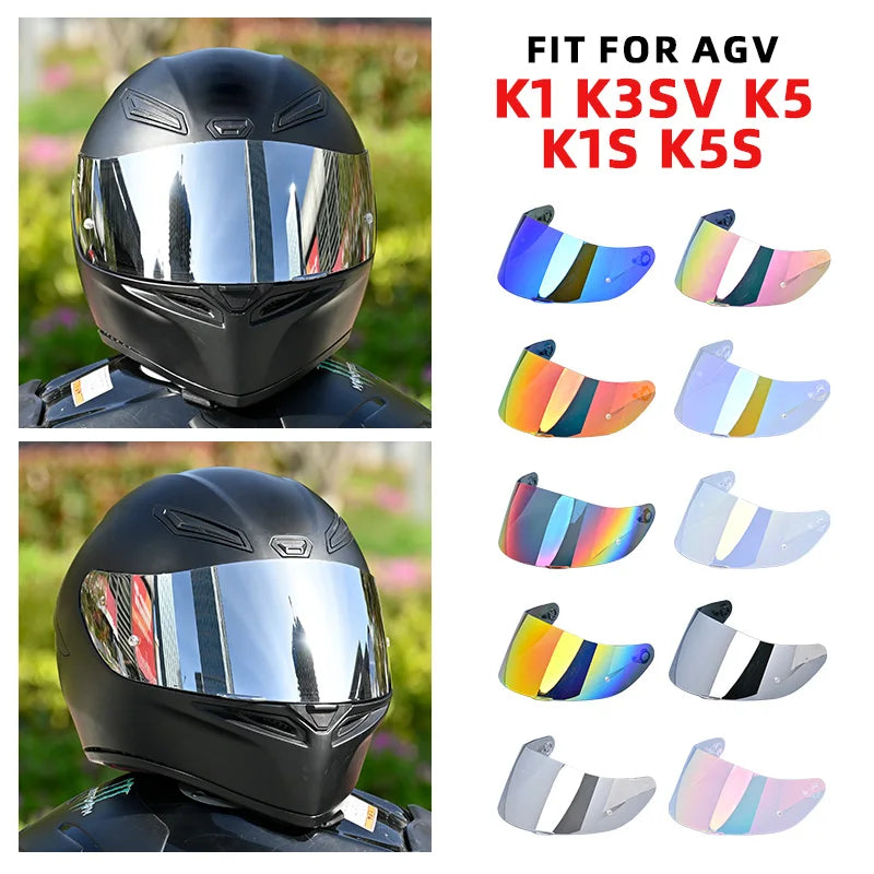 Cascos Para Motos Shield Replacement for AGV K1 K1S K3SV K5 K5S GT2 Uv-Protection Full Face Accesorios Para Moto for Casco Agv
