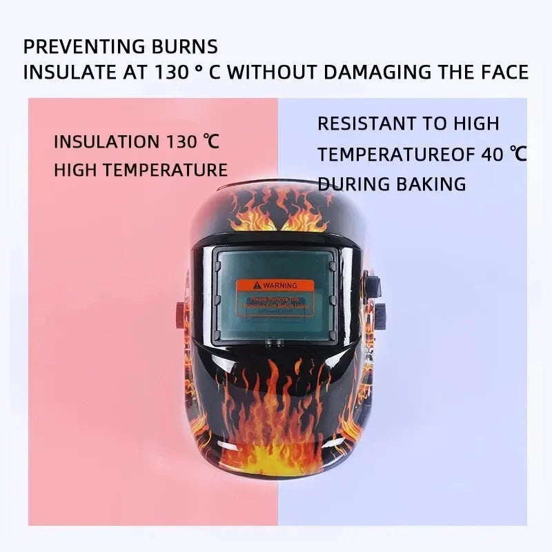 Automatic Dimming Welding Mask Solar Headwear Argon Arc Welding Helmet High Temperature Protection Welder Mask Automatic Color