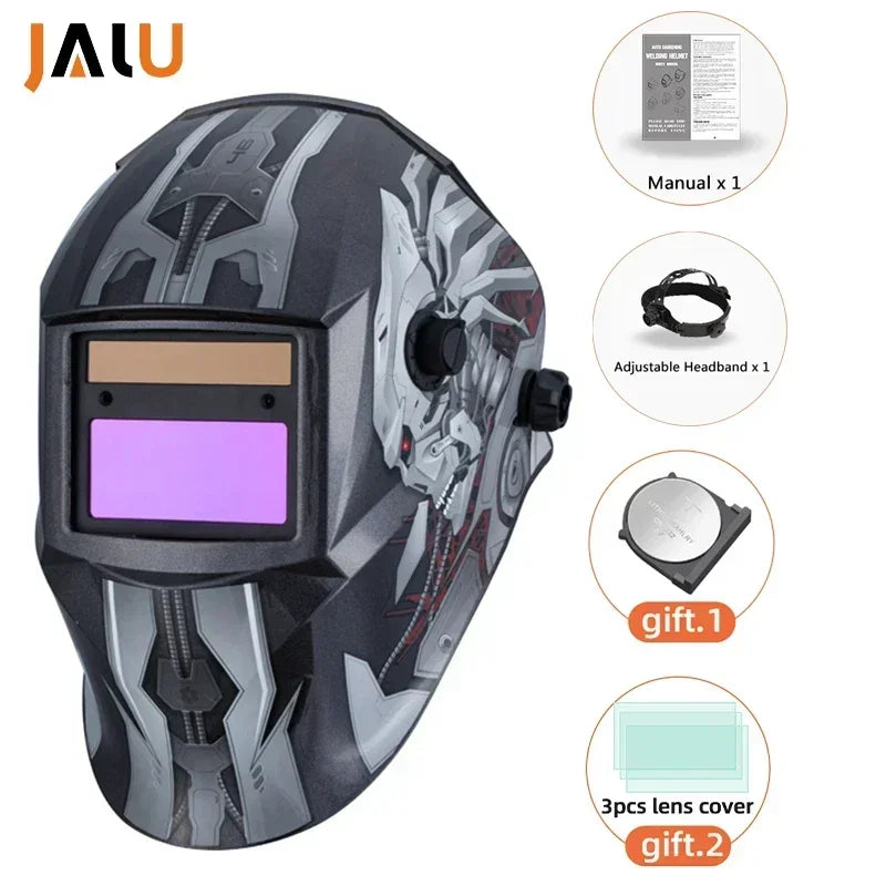Welding mask Solar Automatic Li battery Electric DIN4/9-13 TIG MIG Welding helmet Auto Darkening Welding Mask