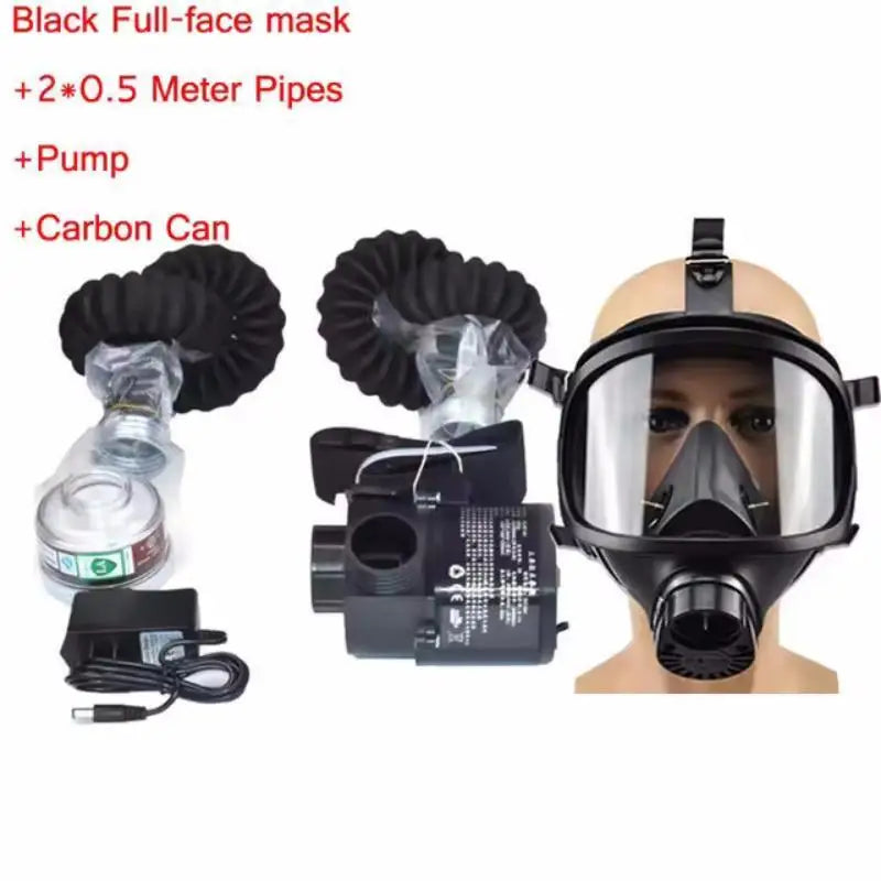 Protective Electric Constant Flow Supplied Air System Gas Mask Respirator Workplace Safety Supplie Full Face Gas Mask Respirator