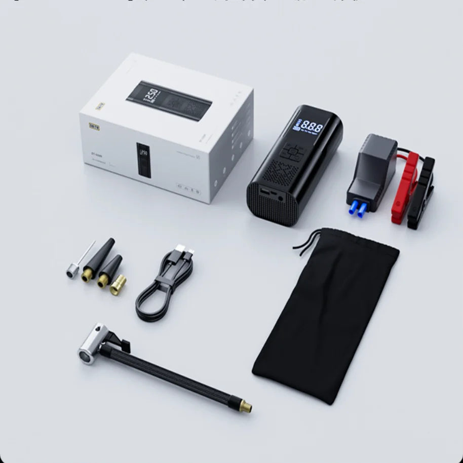 Car wireless portable inflation pump 2-in-1 car mounted multifunctional high-power digital display inflation pump