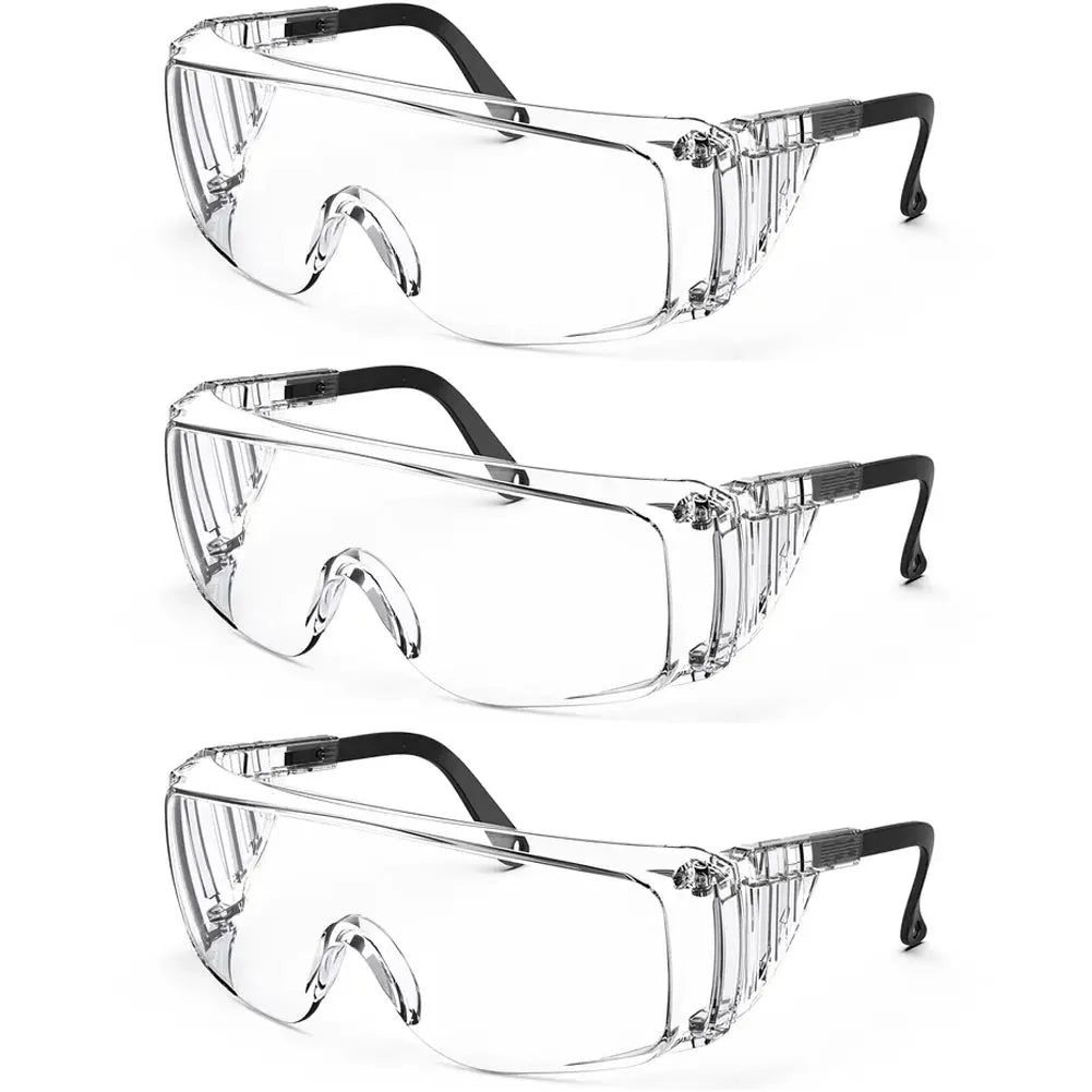 Clear Safety Glasses, Splash Proof Goggles with Anti Fog, Lab Protective Goggles, Lightweight Protective Eyewear Over Glasses Im