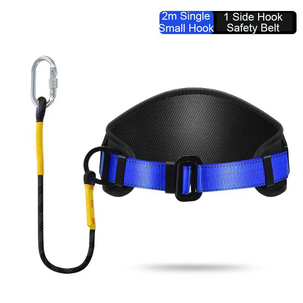 High-altitude Work Safety Belt Single Waist Work Harness Safety Rope Outdoor Climbing Training Electrician Protective Equipment