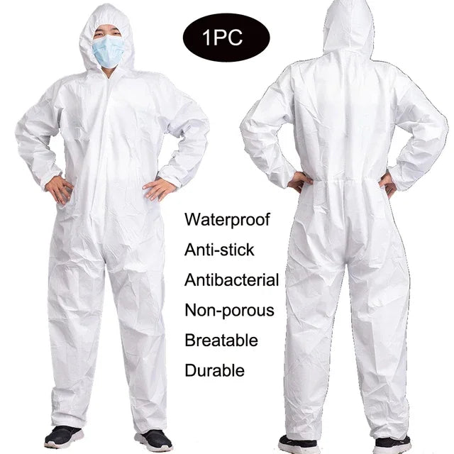 Protective Work Safety Suit Disposable Waterproof Oil-Resistant Clothing Spary Painting Cover All Protection Clothes Coverall
