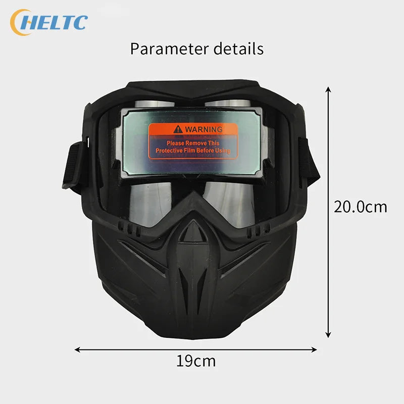 Auto Darkening Welding Helmet Welder Protector Helmet Detachable Welding Mask Head-mounted Breathable Welding Protector Helmet