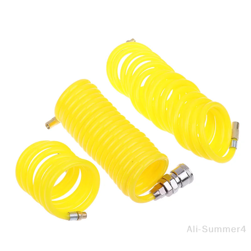 1 Piece Universal Pump Extension Tube Tire Air Compressor Hose Flexible Recoil Air Inflator Connector Replacement Inflator Hose