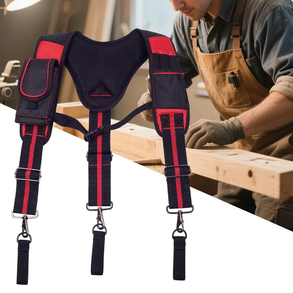 Tool Belt With Suspenders Breathable Construction Harness Tool Storage Work Belt Breathable For Tree Climbing Fire Rescue