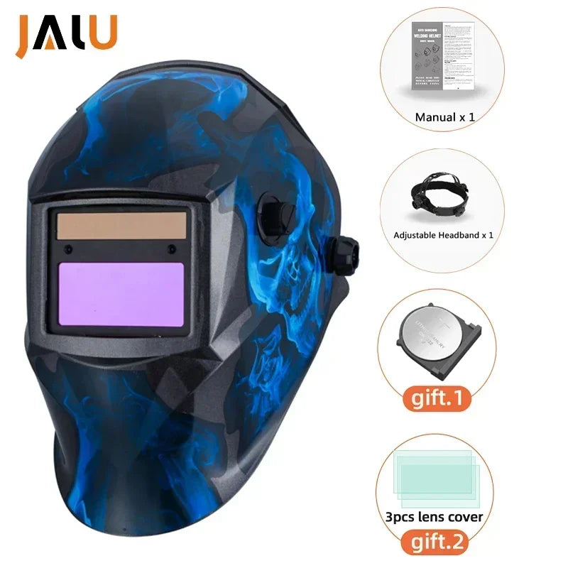 Welding mask Solar Automatic Li battery Electric DIN4/9-13 TIG MIG Welding helmet Auto Darkening Welding Mask